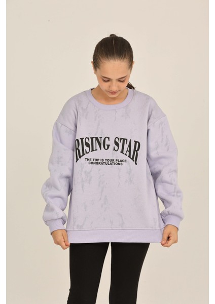 Kız Çocuk Rısıng Star Baskılı Sweatshirt indirimleri