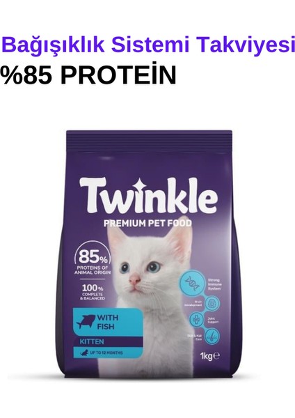 Balıklı Yavru Kedi Maması 1 kg Kas Gelişimi, Bağışıklık ve Tüy Sağlığı Için