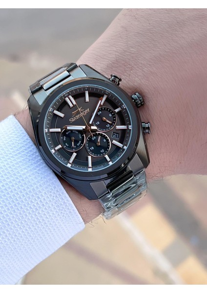 Italyan Tasarım Bileklik Hediyeli 2 Yıl Garantili 10 Atm Çelik Erkek Kol Saat ESL.Y2554.5 modelleri