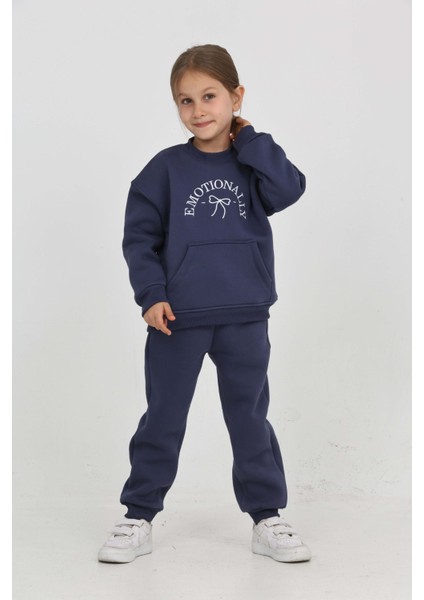 Kız Çocuk Fiyonk Nakışlı Eşofman Takım fiyatları