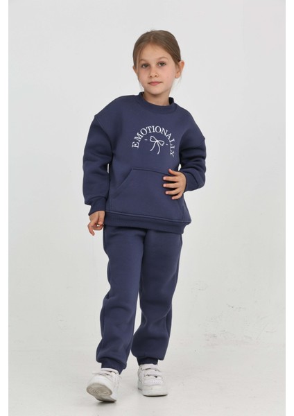 Kız Çocuk Fiyonk Nakışlı Eşofman Takım fırsatları