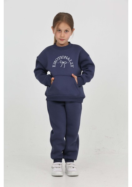 Kız Çocuk Fiyonk Nakışlı Eşofman Takım indirimleri