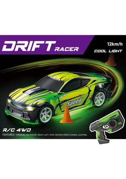 Uzaktan Kumandalı Şarjlı Sesli LED Işıklı Yede Lastikli Rc 4x4 Drift Atan 12 Km/h Yapan Araba 30 cm modelleri