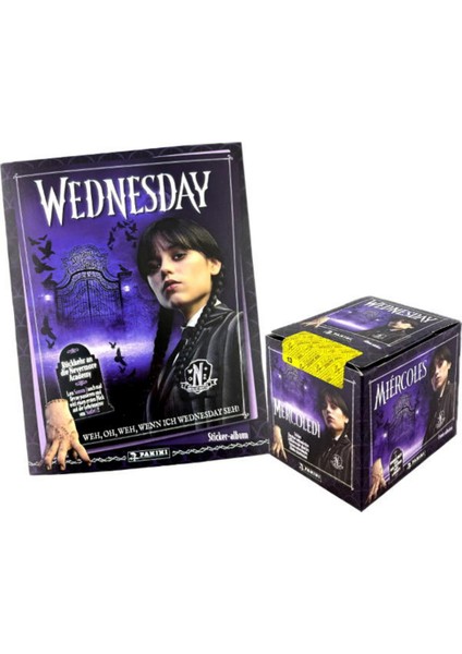 Lisanslı Panini Wednesday 2 Here We Woe Again Sticker Collection Album+Box Of 36 Packs