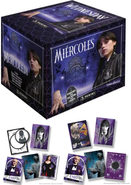 Lisanslı Panini Wednesday 2 Here We Woe Again Sticker Collection Album+Box Of 36 Packs fiyatları