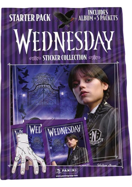 Lisanslı Panini Wednesday 2 Here We Woe Again Sticker Collection Album+Box Of 36 Packs modelleri