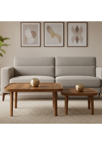 Pera Orta Sehpa Ikili Set Ceviz fiyatları