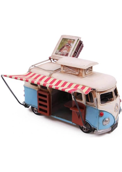 Dekoratif Metal Minibüs Çerçeveli ve Tenteli