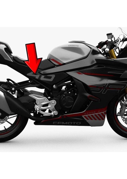 Cfmoto 450SR 2022-2025 Sağ Ön Sele Altı Yan Kapak Grenajı Paneli Mat A fiyatları