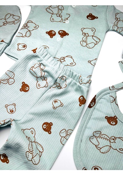 5'li Desenli Hastane Çıkışı Baskılı Yenidoğan Set fırsatları