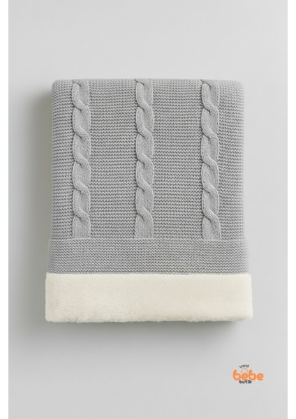 Içi Peluş Polar Triko Örgü Bebek Battaniyesi Kalın,yumuşak,saç Örgü Desenli Polar Bebek Battaniyesi fırsatları