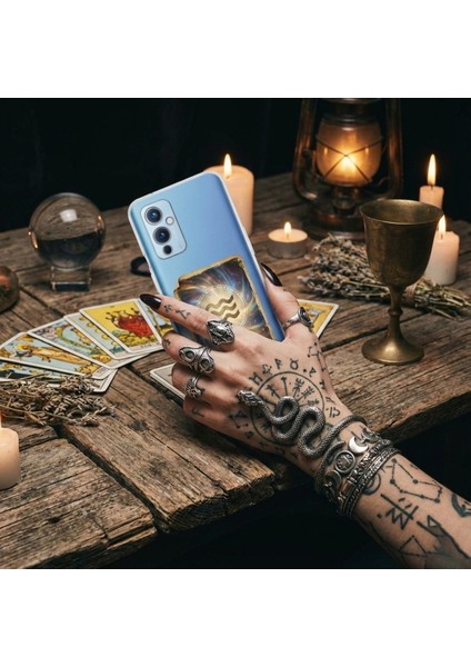 Oppo A74 ile Uyumlu Burç Kartları Kova Tasarımlı Şeffaf Silikon Kılıf fırsatları