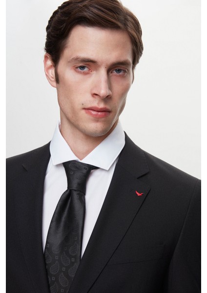 Ds Damat Regular Fit Siyah Düz Takim Elbise modelleri