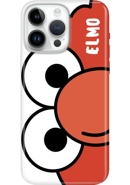 iPhone 15 Pro Max Kılıf Desenli Baskılı Tpu Rubber Kapak Elmo