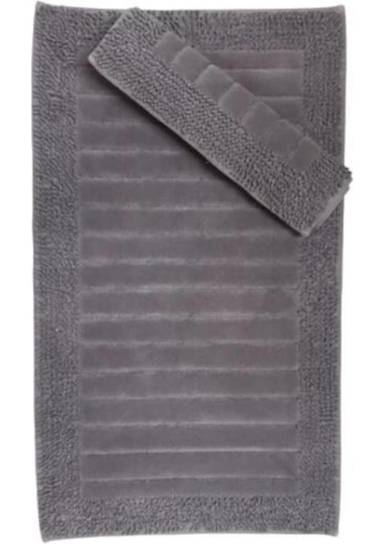 Maco Cotton Bk Klozet Makarna Çizgili Gri