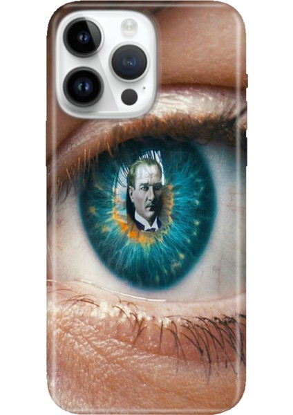 iPhone 15 Pro Max Kılıf Desenli Baskılı Tpu Rubber Kapak Atatürk Yolunda