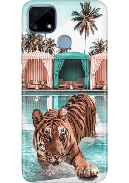 Realme C25 Kılıf Desenli Baskılı Tpu Rubber Kapak Hangover.