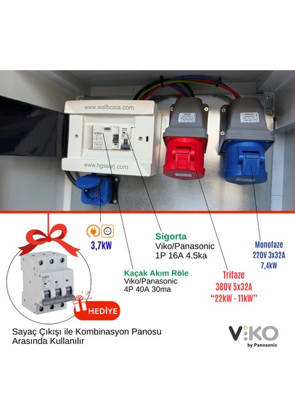 "xlkombi" 5X32A + 3X32A + 1X16A 22KW Trifaze 7kw Monofaze Elektrikli Araç Kombinasyon Panosu Tesla Blue Adaptör Uyumlu Vı Ko Sigorta Grubu Kombinasyon Kutusu fırsatları