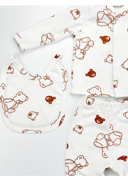 5'li Desenli Hastane Çıkışı Baskılı Yenidoğan Set modelleri