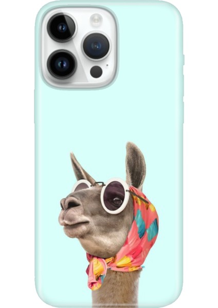 iPhone 15 Pro Max Kılıf Desenli Baskılı Tpu Rubber Kapak Deve