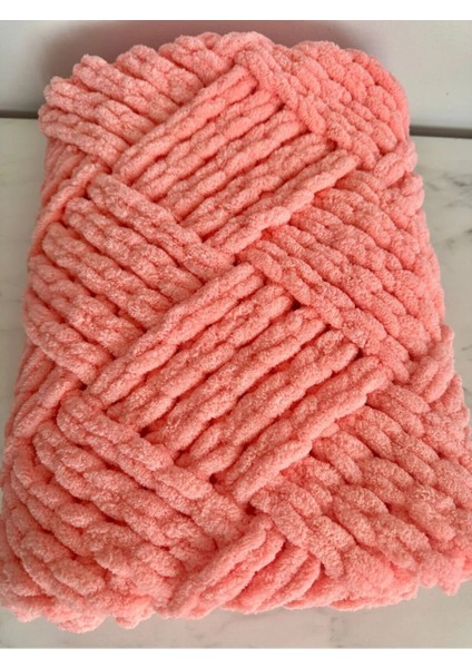 El Örgüsü Alize Puffy Bebek Battaniyesi Somon Rengi Küp Şeker fiyatları