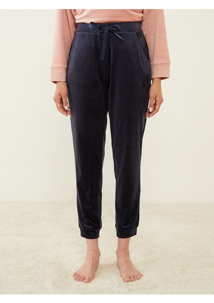 Yeni Sezon Kadın Beli Lastikli Düz Pijama Altı fırsatları