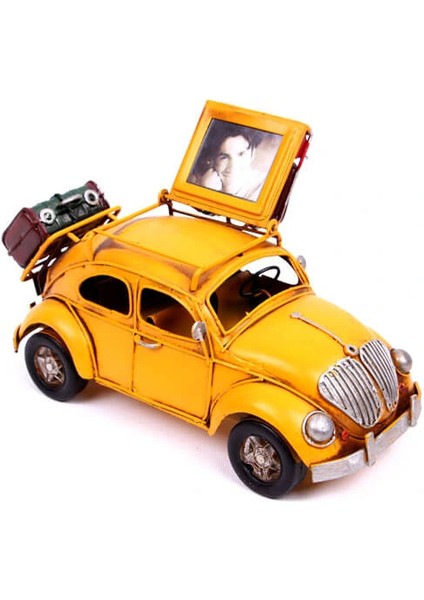 Dekoratif Metal Araba Çerçeveli