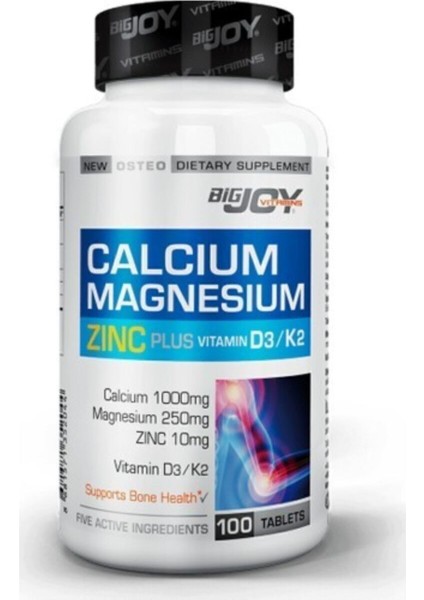 Calcium Magnesium Zinc Plus 100 Tablet BIG352044