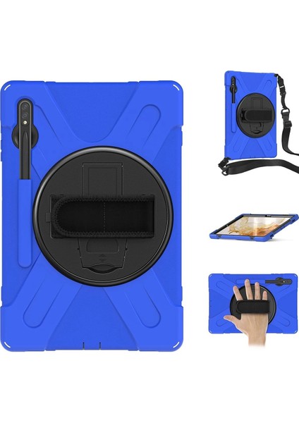 OMR02 Samsung Galaxy T737 Tab S7 Fe 12.4 Kılıf Amazing Tablet Kapak - Mavi modelleri