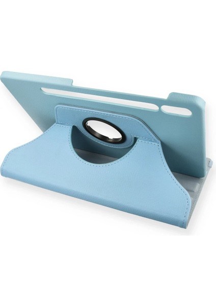 OMR02 Samsung Galaxy T870 Tab S7 11 Kılıf 360 Tablet Deri Kılıf - Turkuaz