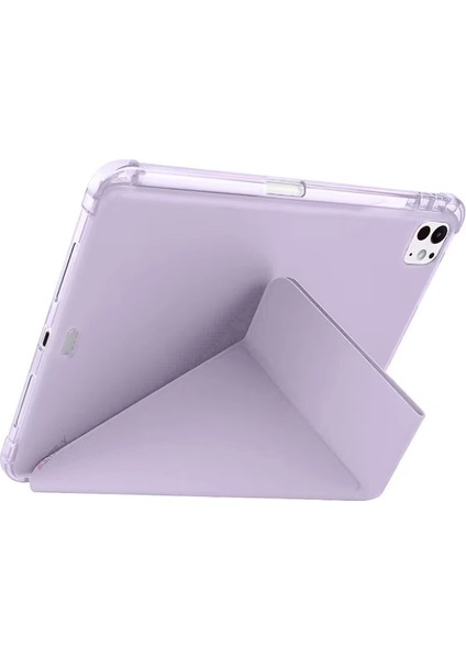 OMR02 iPad Air 13 (2024) Kılıf Kalemlikli Mars Tablet Kılıfı - Lila fiyatları