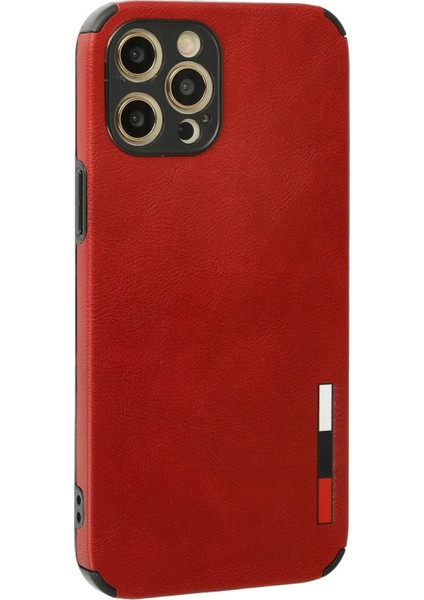 OMR02 iPhone 12 Pro Kılıf Loop Deri Silikon - Kırmızı fiyatları