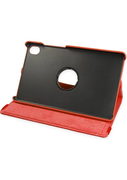 OMR02 Lenovo Tab M8 Kılıf 360 Tablet Deri Kılıf - Kırmızı fırsatları