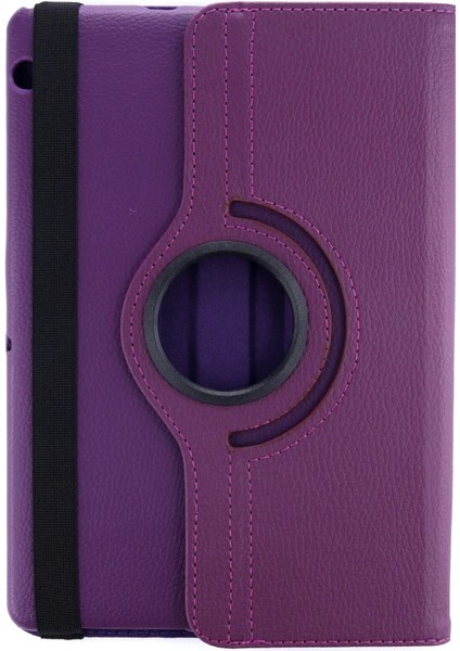 OMR02 Huawei Mediapad T3 10 / 9.6 Kılıf 360 Tablet Deri Kılıf - Mürdüm