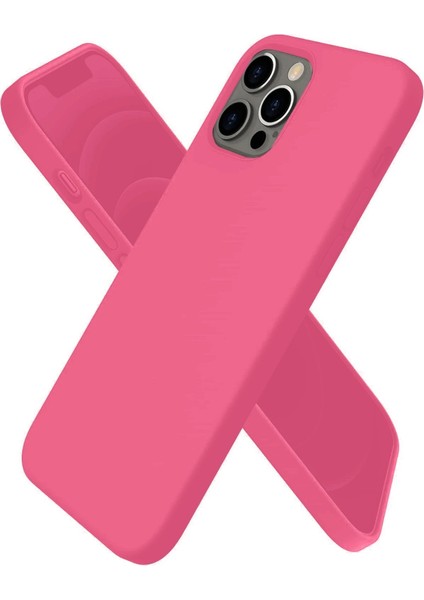 OMR02 iPhone 12 Pro Kılıf First Silikon - Pembe