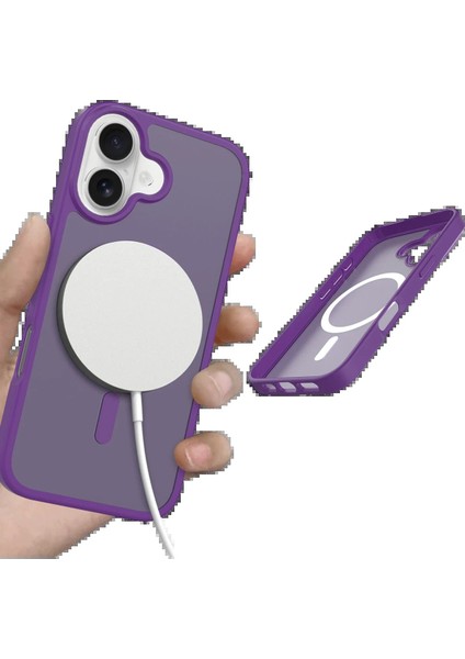 OMR02 Apple iPhone 17 Jota Magsafe Kapak - Derin Mor fırsatları
