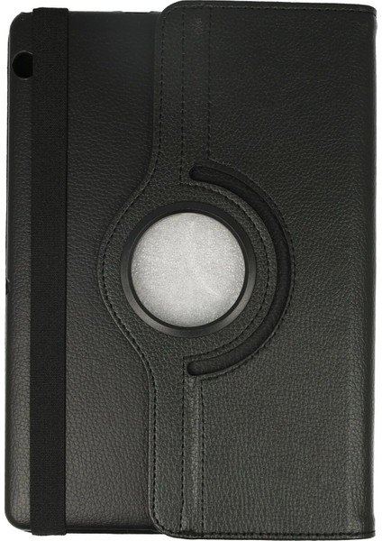 OMR02 Huawei Mediapad T3 10 / 9.6 Kılıf 360 Tablet Deri Kılıf - Siyah