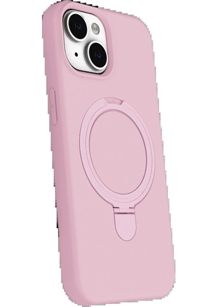 OMR02 Apple iPhone 15 Plus Regal Magsafe Standlı Kapak - Açık Pembe fiyatları