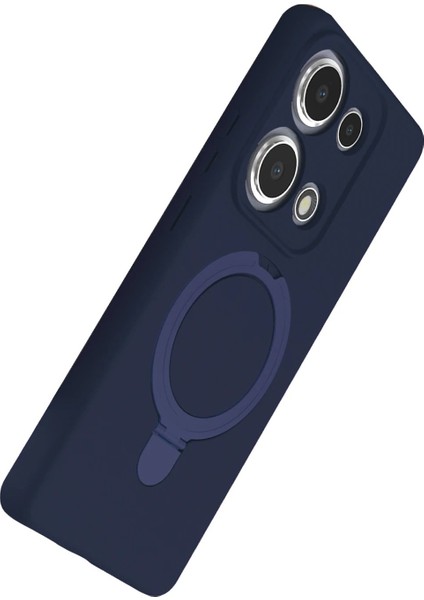 OMR02 Xiaomi Redmi Note 13 Pro 4g Regal Magsafe Standlı Kapak - Lacivert fırsatları