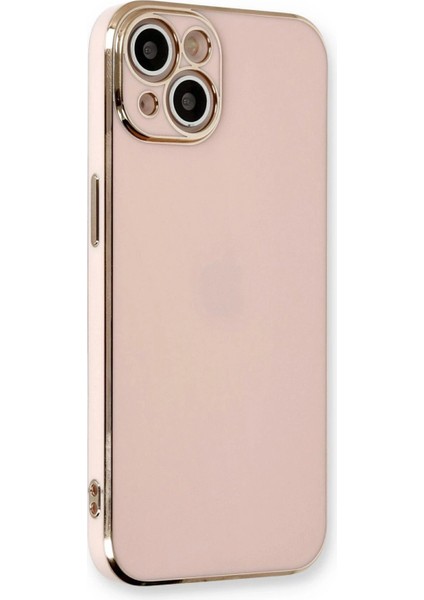 OMR02 iPhone 13 Kılıf Volet Silikon - Pembe