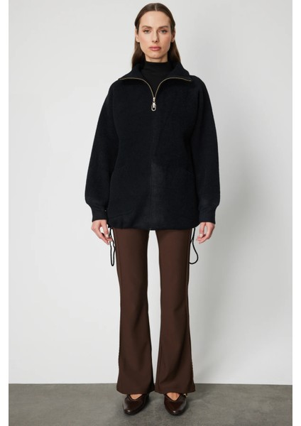 Arkası Desenli Taşlı Dik Yaka Hırka 60945-26K fırsatları