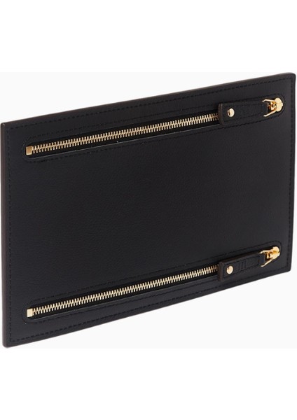 Grained Leather Currency Wallet Çift Taraflı Deri Unisex Cüzdan modelleri