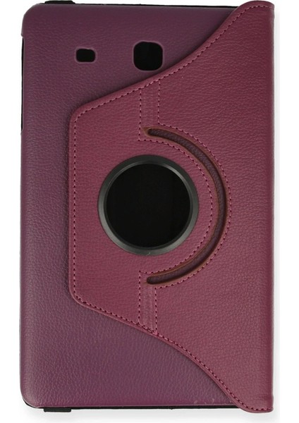 OMR02 Samsung Galaxy T560 Tab E 9.7 Kılıf 360 Tablet Deri Kılıf - Mürdüm fiyatları