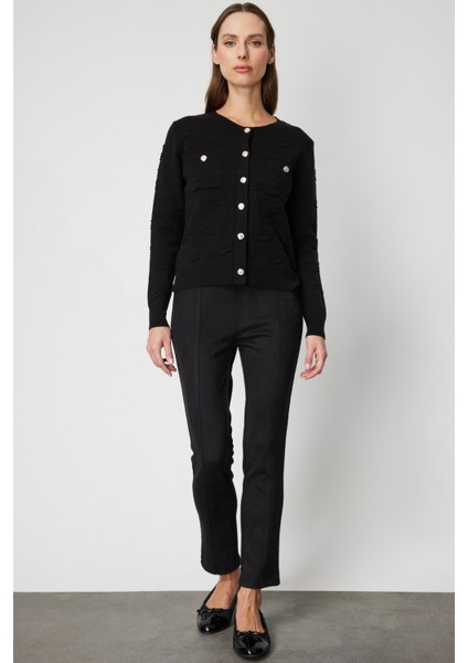 Kabartmalı Sıfır Yaka Hırka 6693-26K modelleri