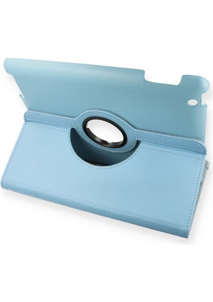 OMR02 iPad 4 9.7 Kılıf 360 Tablet Deri Kılıf - Turkuaz