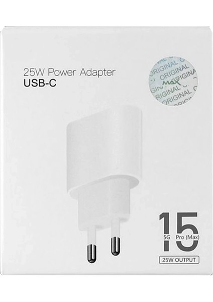 OMR02 Ca-13 25W Type-C Şarj Adaptörü - Beyaz