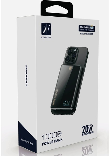 OMR02 PW598 10.000 Mah Dijital Göstergeli 20W Type-C ve 15W Kablosuz Şarj Pd Hızlı Şarj Magsafe fiyatları