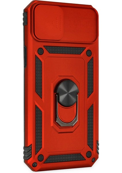 OMR02 iPhone 14 Plus Kılıf Pars Lens Yüzüklü Silikon - Kırmızı fiyatları