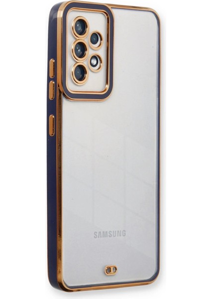 OMR02 Samsung Galaxy A23 4g Kılıf Liva Lens Silikon - Mavi