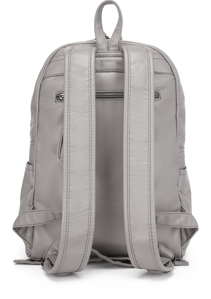 Barcelona Günlük Çok Cepli Orta Boy Kadın Sırt Çantası 1872 Koyu Gri modelleri